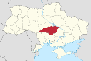 Karte der Ukraine mit Oblast Kirowohrad