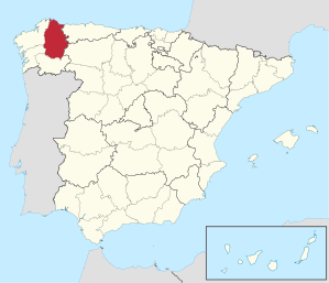Lage der Provinz Lugo