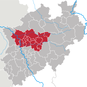 Städte und Landkreise des Ruhrgebietes