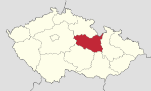Lage von Pardubický kraj   in Tschechien (anklickbare Karte)