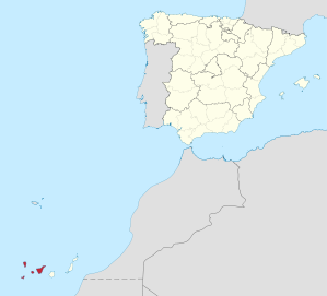 Lage der Provinz Santa Cruz de Tenerife