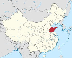Lage von Shāndōng Shěng in China