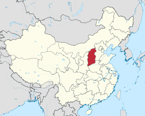 Lage von Shānxī Shěng in China