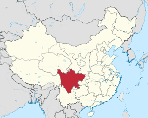 Lage von Sìchuān Shěng in China