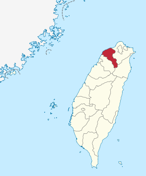 Taoyuan County in Taiwan.svg