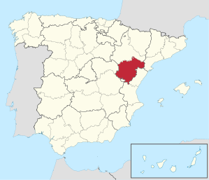 Lage der Provinz Teruel