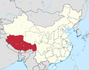 Lage von བོད་རང་སྐྱོང་ལྗོངས་bod rang skyong ljongs (tibet.) in China