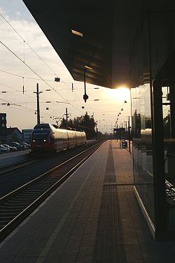 Reihe 4024 als Regionalzug bei der Einfahrt in den Bahnhof Dornbirn