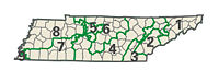 Tennessee: Kongress-Wahlkreise