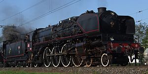 241A65 Full Steam Damplok SNCF Locomotive Vapeur.JPG
