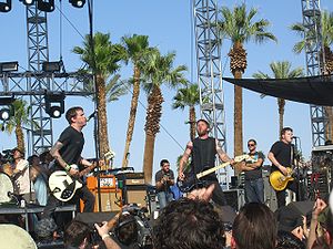 Against Me! im Jahre 2007 auf dem Coachella Valley Music and Arts Festival in Indio, Kalifornien.
