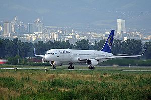 Air Astana Boeing 757 in Almaty