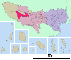 Lage Akirunos in der Präfektur