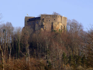 Burg Alt-Eberstein – Gesamtansicht von Norden