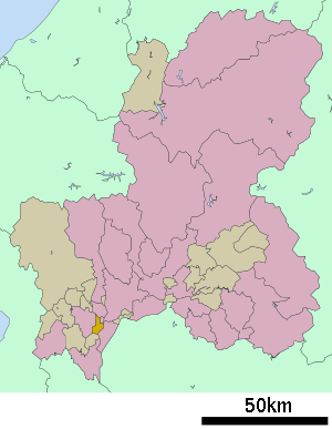 Lage Ampachis in der Präfektur