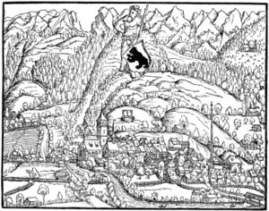 Der Flecken Appenzell in der Stumpfschen Chronik 1548