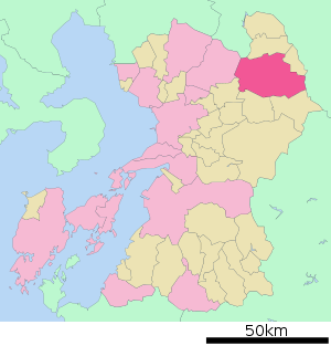 Lage Asos in der Präfektur