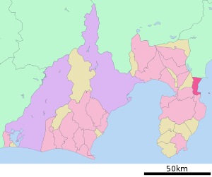 Lage Atamis in der Präfektur