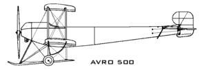 Seitenriß Avro 500