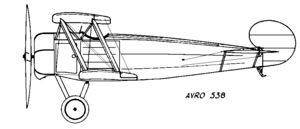 Seitenriß Avro 538