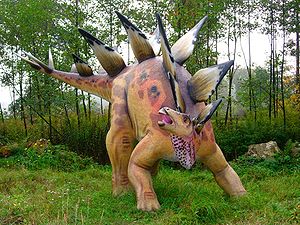 Modell von Stegosaurus