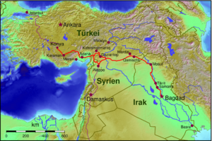Strecke der Bagdadbahn