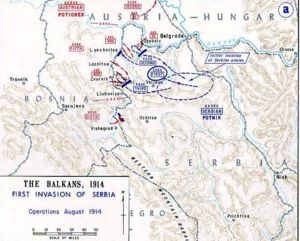 Karte der Schlacht