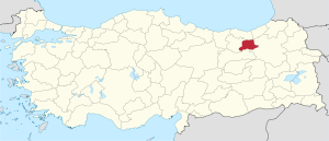 Bayburt in Turkey.svg