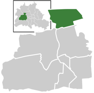 Charlottenburg-Nord auf der Karte von Charlottenburg-Wilmersdorf