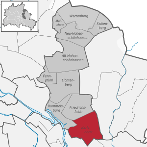 Karlshorst auf der Karte von Lichtenberg