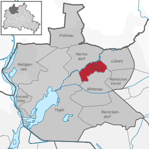 Waidmannslust auf der Karte von Reinickendorf