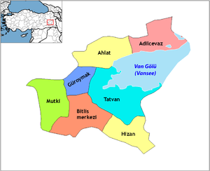 Bitlis districts (with Van Gölü).png