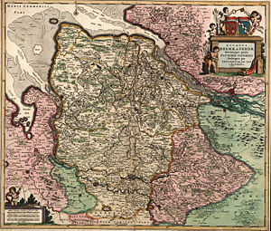 Herzogtümer Bremen und Verden im Jahre 1655Kupferstich von Frederick de Wit, 1655