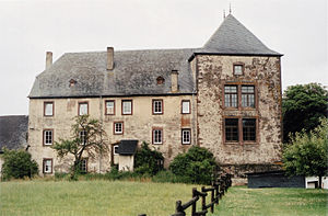 Nordwest-Ansicht der Burg Dudeldorf