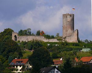 Burg Mellnau - Südseite der Burganlage (2007)
