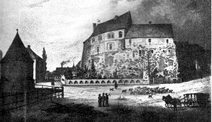 Burg Roßlau um 1840