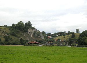Der Burgfelsen über dem Eselsburger Tal