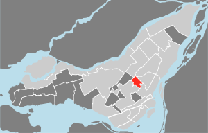 Lage von Outremont in Montreal