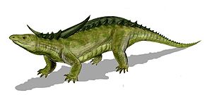 Desmatosuchus haplocerus aus der Obertrias in Texas
