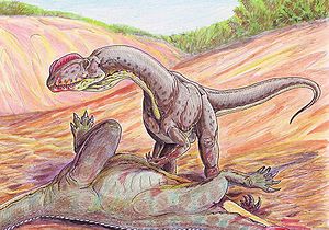 Lebensbild von Dilophosaurus sinensis