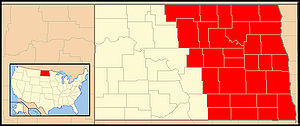Karte Bistum Fargo