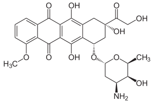 Struktur von Doxorubicin