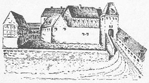 Skizze der Burg Klemme (um 1800)