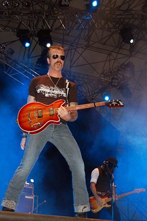 Jesse „The Devil“ Hughes am 2. September 2006 bei Rock in Idro