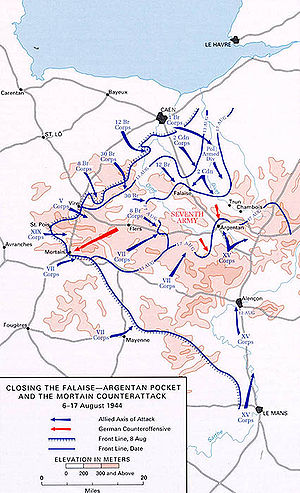 Karte: Kessel von Falaise