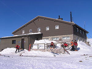 Die Fischerhütte auf dem Schneeberg