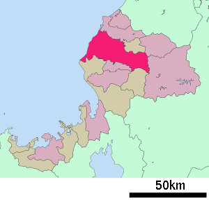 Lage Fukuis in der Präfektur