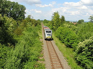 GTW 2/6 zwischen Rodheim und Burgholzhausen