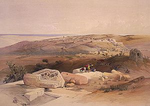 antike Ruinen vor Gaza (David Roberts, um 1839)