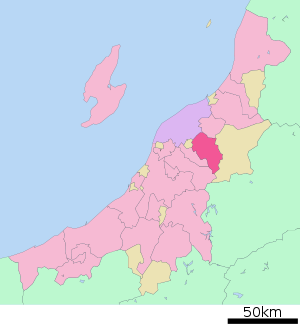 Lage Gosens in der Präfektur